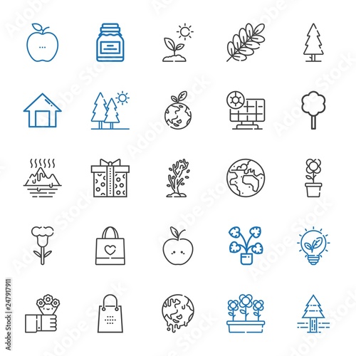 eco icons set