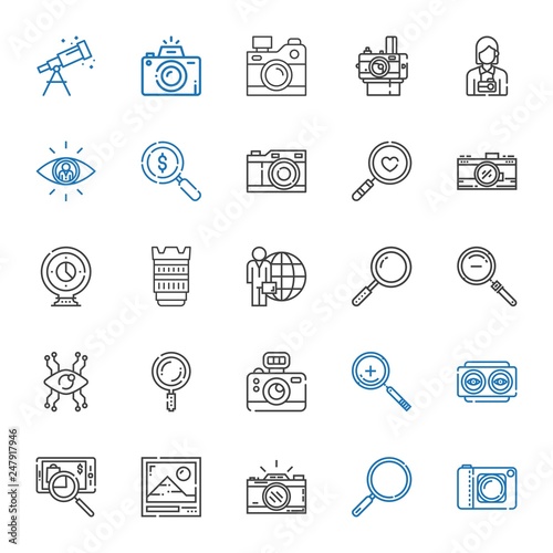 focus icons set