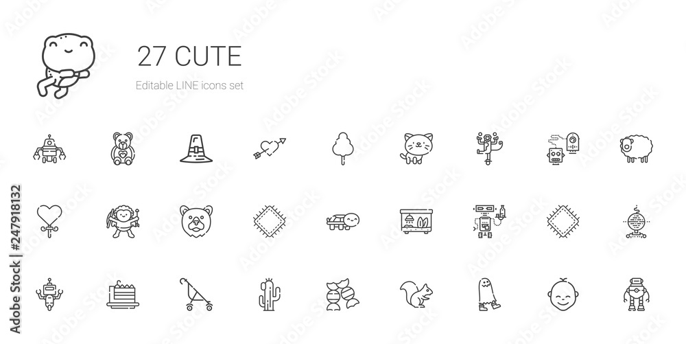 cute icons set