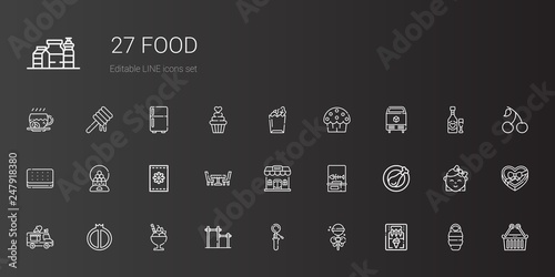 food icons set