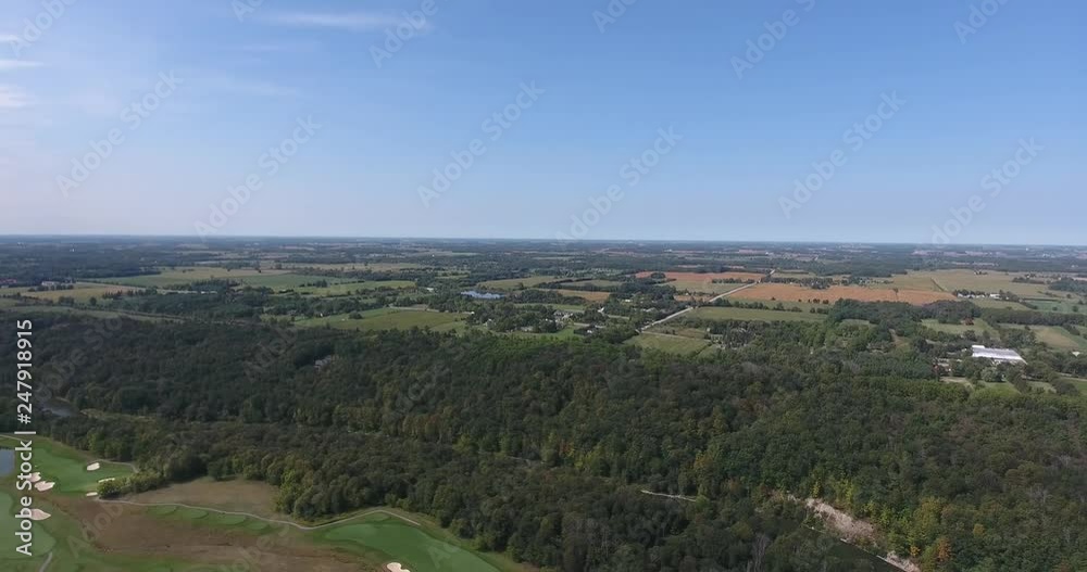 Forest Luxury Golf Course Rotate Beautiful Blue Sky Light Clouds And Small Lake Forest Luxury Golf Course Rotate Beautiful Blue Sky Light Clouds And Small Lake