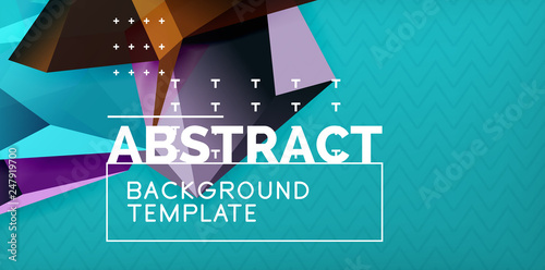 Triangular low poly background design