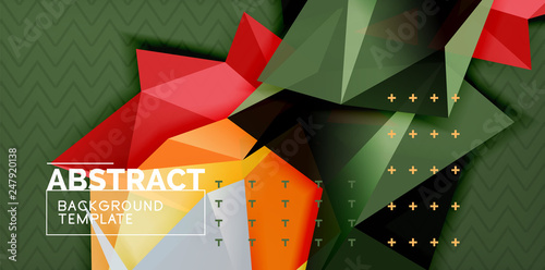 Triangular low poly background design