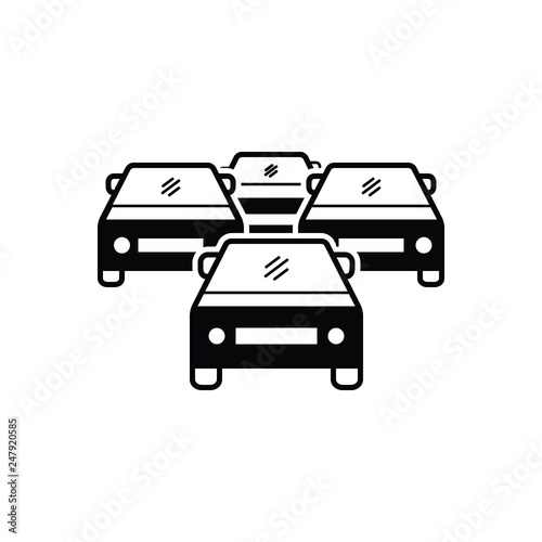 Black solid icon for rush