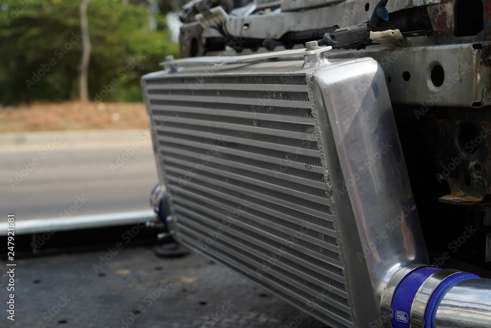 Fototapeta premium Race car's engine and equipment