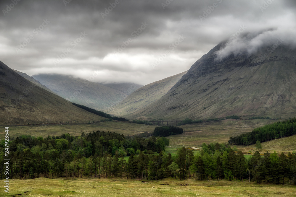 Dark scottish Highlands