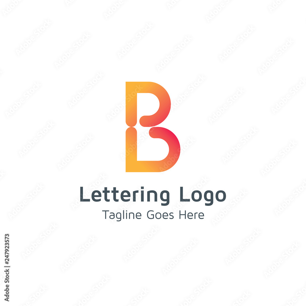 Lettering B Vector