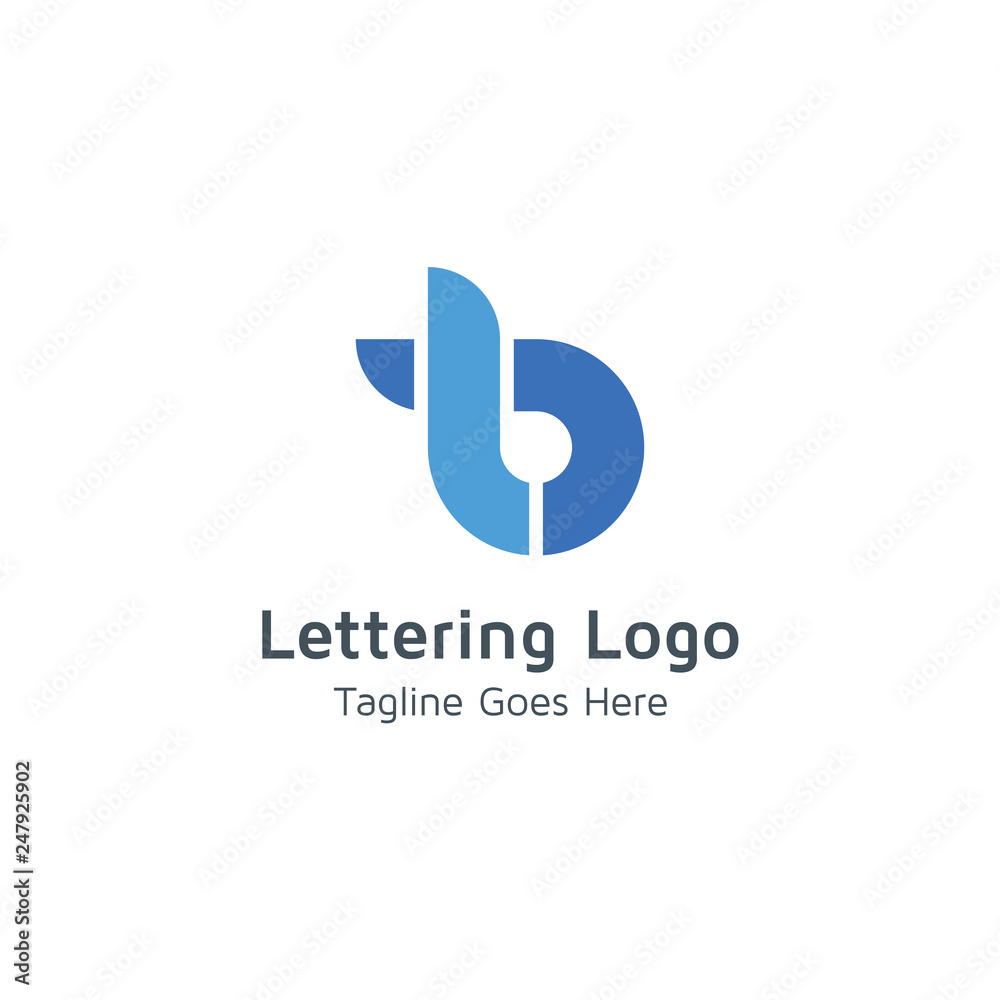 Lettering B Vector