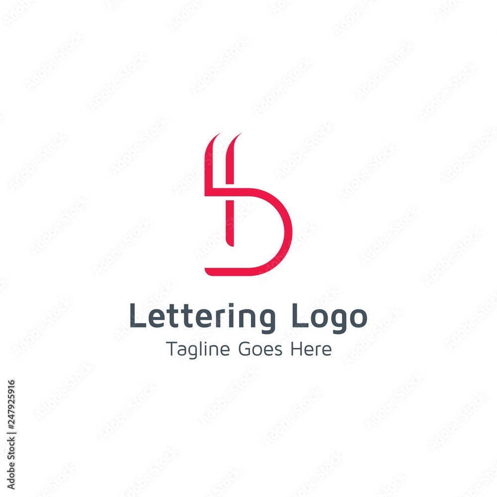 Lettering B Vector