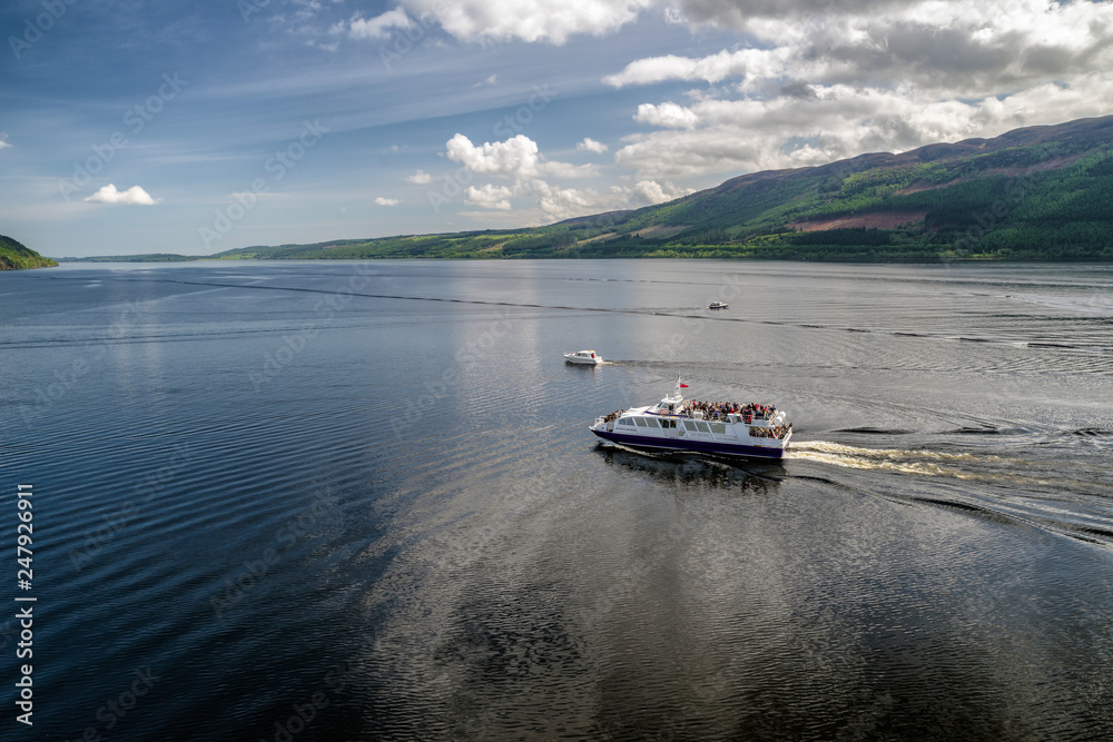 Cruise ship at Loch Ness, Scotland