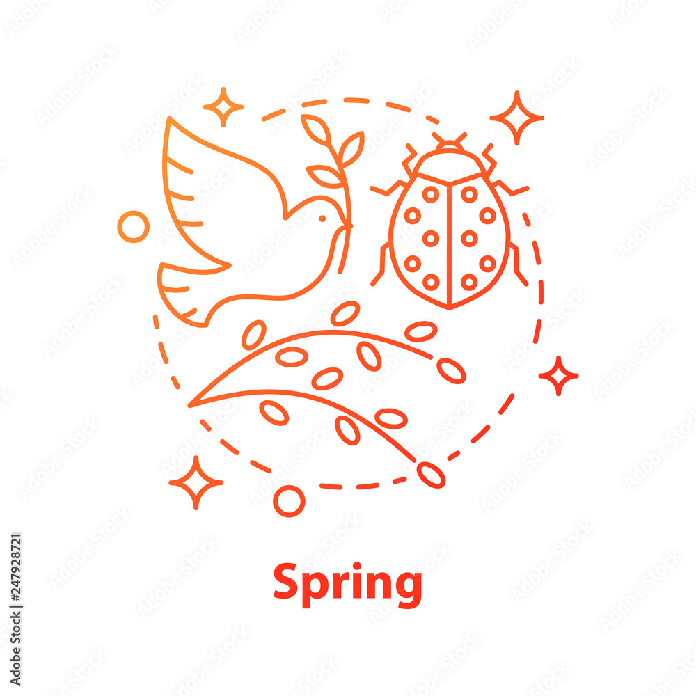 Obraz Spring season concept icon