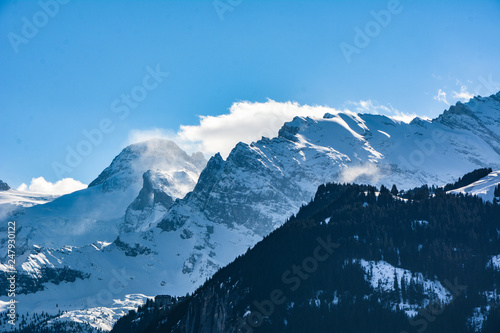 Berg Panorama im Winter Ski Snowbaord Urlaub