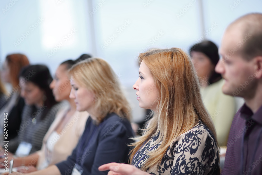 Business Conference and Presentation. Audience at the conference hall. Business Conference and Presentation. Audience at the conference hall.