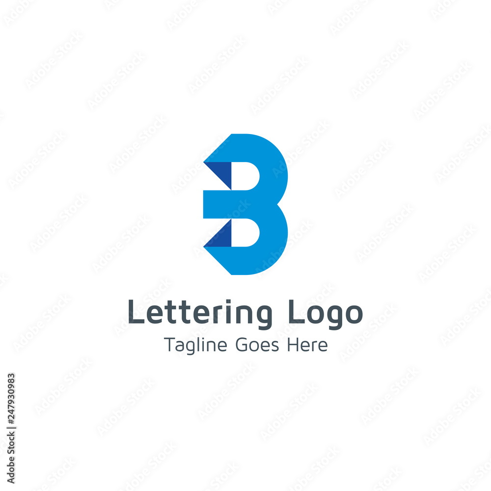 Lettering B Vector