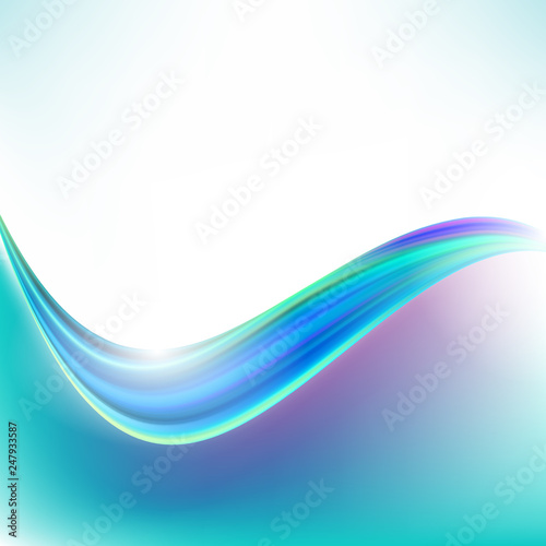 Blue curve abstract background vector illustration eps10