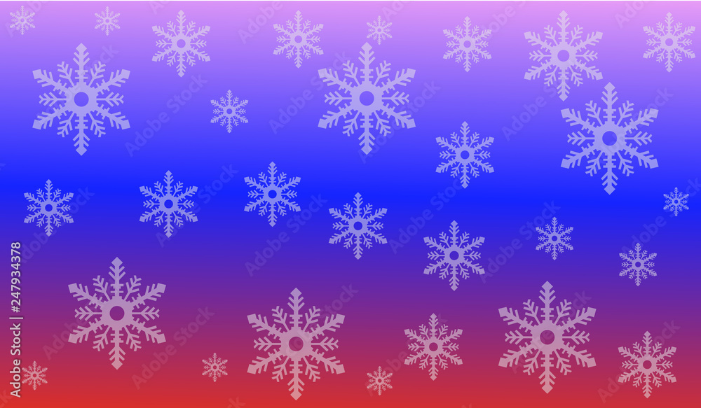 set of snowflakes set of snowflakes