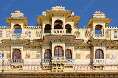 Udaipur city palace taken  in Rajasran, India photo