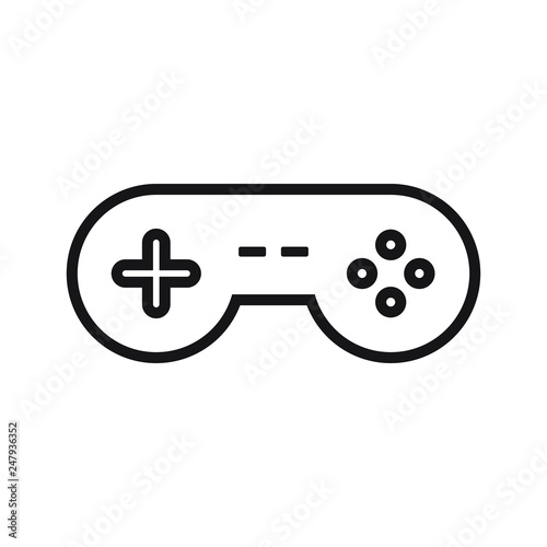 Joystick icon vector, Gaming joystick, Game controller icon