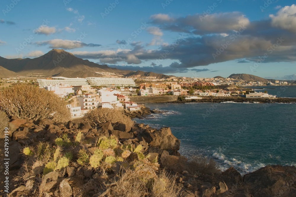 Tenerife, Canary Islands,  Spain. Southern coast view