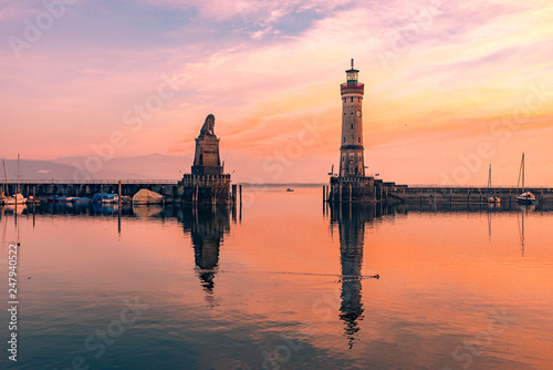 Hafen Einfahrt Lindau Bodensee