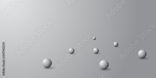 Abstract Globes Design Vector on Silver Grey Background 