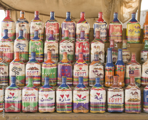 Colorful egyptian Sand Bottles - souvenirs i