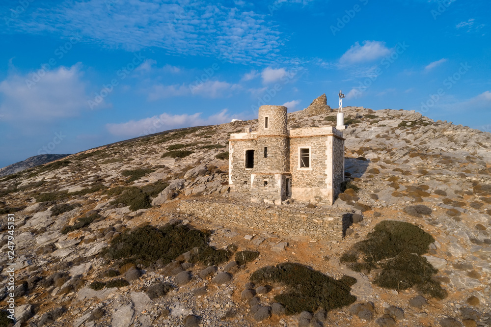  Catapola Lighthouse in Vathy of Amorgos was built in 1882. It is one of the oldest lighthouses of the Greece