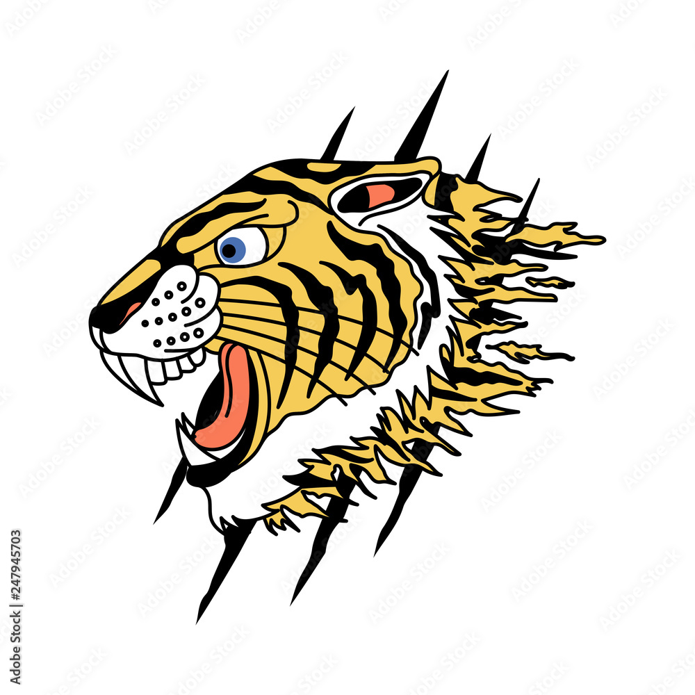 Obraz premium tiger vector design