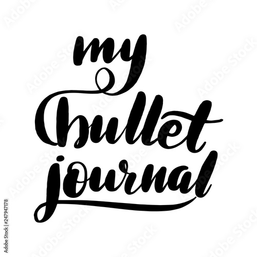 My bullet journal lettering greeting