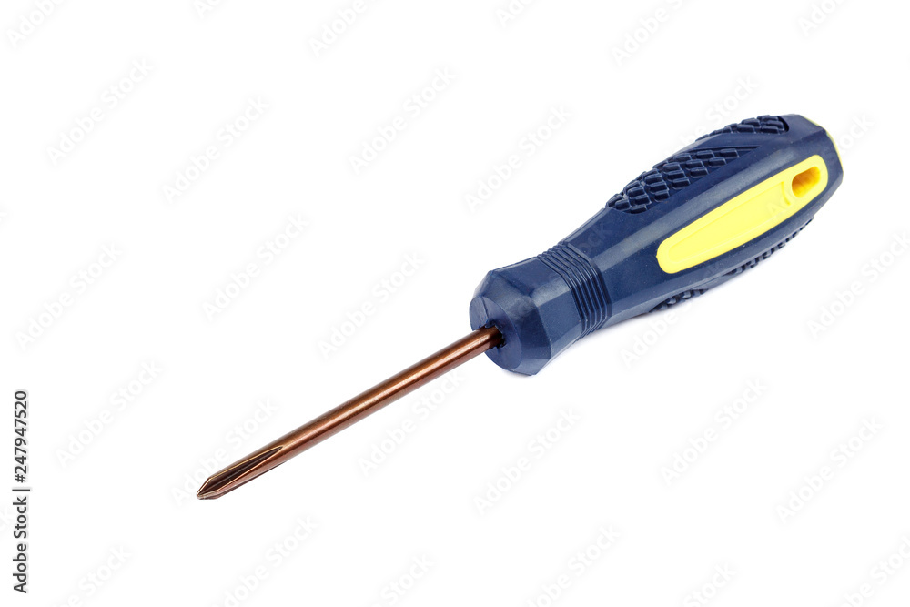 Screwdriver universal isolated on a white background. Screwdriver universal isolated on a white background.
