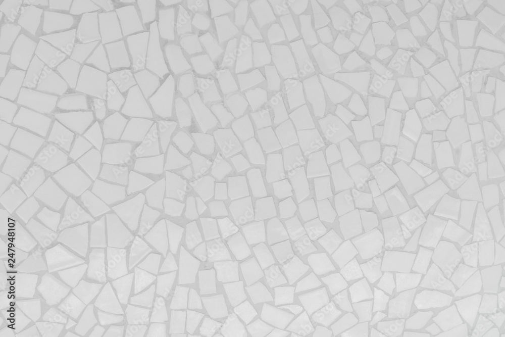 Broken tiles mosaic seamless pattern. .....