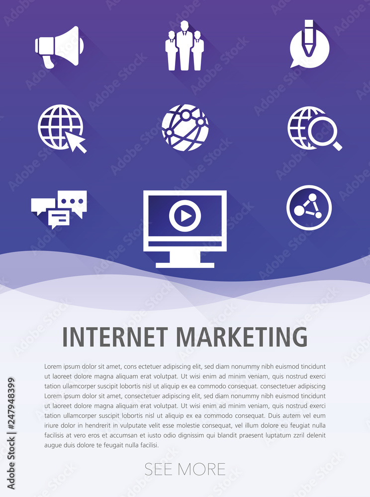 INTERNET MARKETING ICON SET INTERNET MARKETING ICON SET