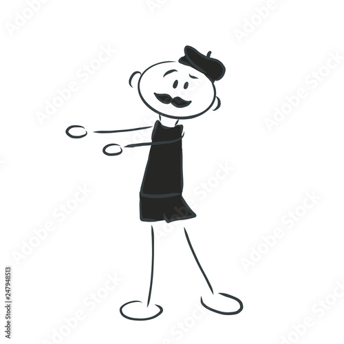 Figur präsentiert, Frankreich