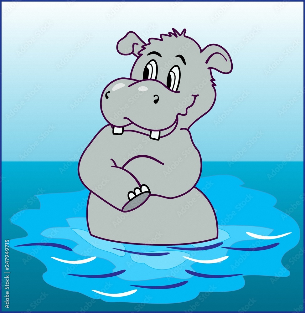 HIPPOPOTAMUS WATERFOWL MAMMAL HIPPOPOTAMUS WATERFOWL MAMMAL