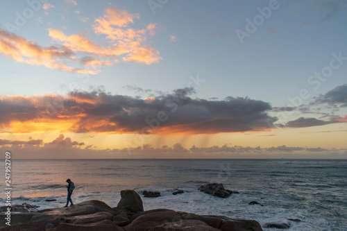 sunset on beach