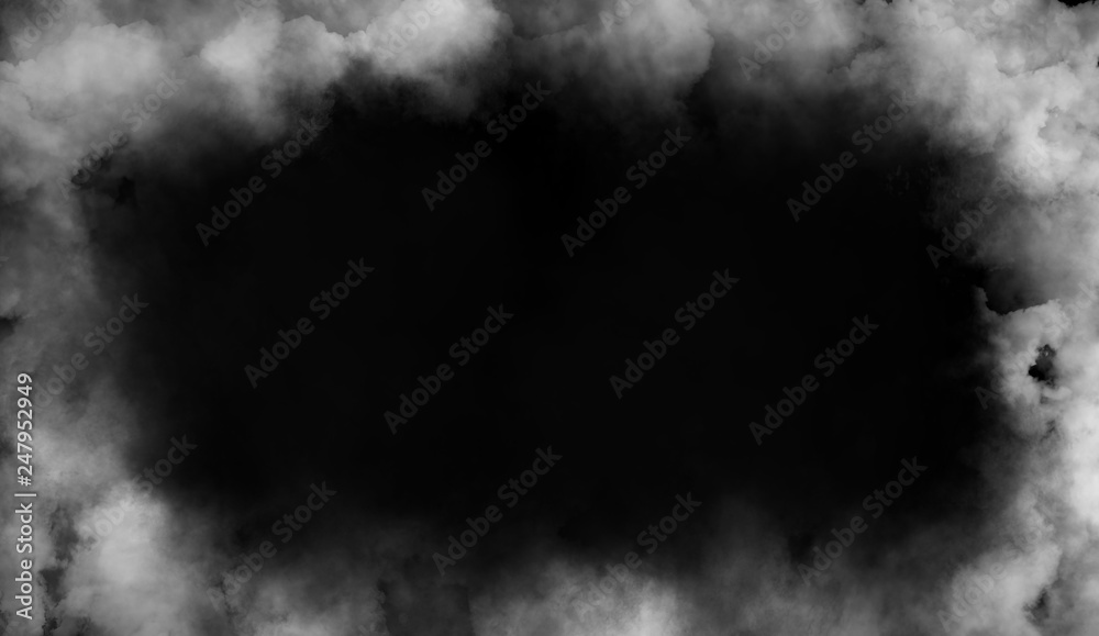 Border from smoke. Misty effect for film , banner,flyer,covers. Border from smoke. Misty effect for film , banner,flyer,covers.