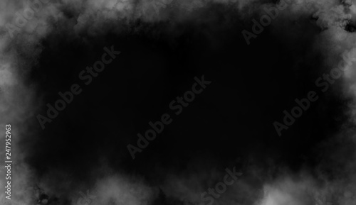 Border from smoke. Misty effect for film , banner,flyer,covers.