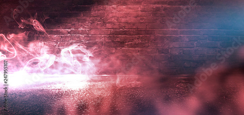 Red Smoke on a dark backgro...