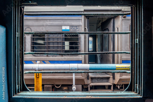 Indian train second class coach, India photo