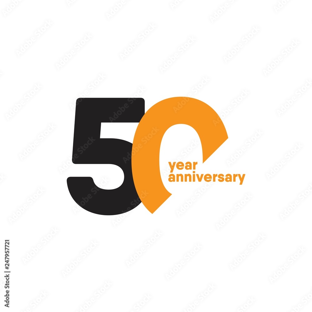 50 Year Anniversary Vector Template Design Illustration 50 Year Anniversary Vector Template Design Illustration