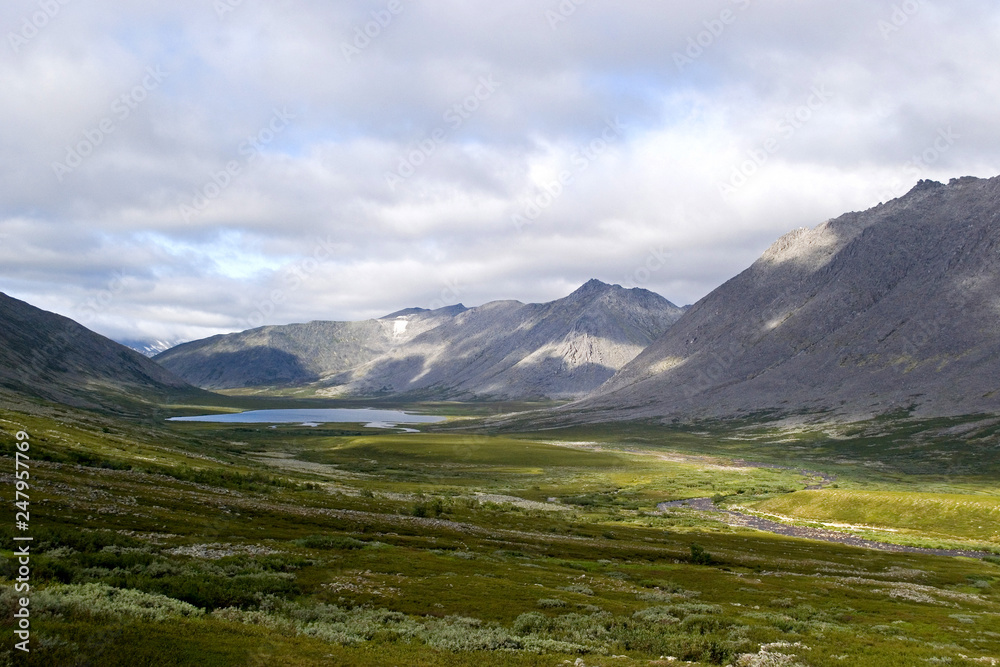 A wild place without people is the valley of the northern river Balbanu and the lake Balbanty. National Prak Yugd Va, Subpolar Urals, Komi Republic, Russia A wild place without people is the valley of the northern river Balbanu and the lake Balbanty. National Prak Yugd Va, Subpolar Urals, Komi Republic, Russia