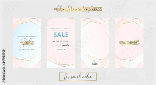Editable Instgram Stories Social Media Trendy Templates