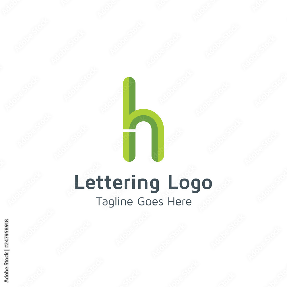 Lettering H Vector Lettering H Vector