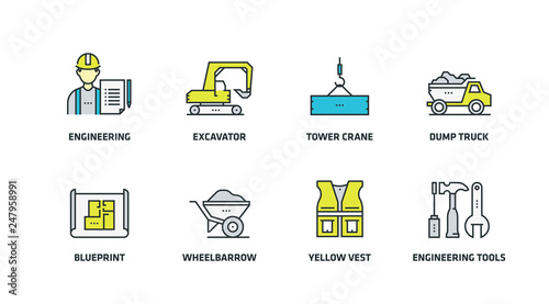 CIVIL ENGINEERING ICON SET