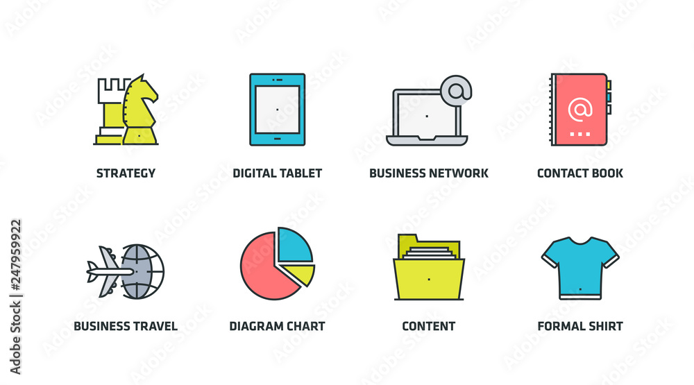 MODERN BUSINESS ICON SET MODERN BUSINESS ICON SET