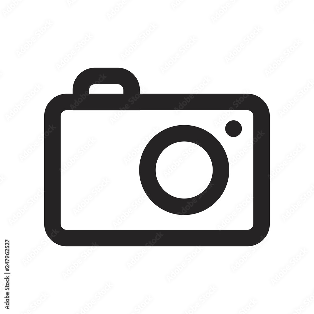 Photo camera vector icon Photo camera vector icon