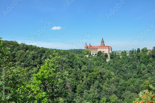 Ksiaz Castle in Wa  brzych  One of the largest castles in Poland  Lower Silesia  Poland