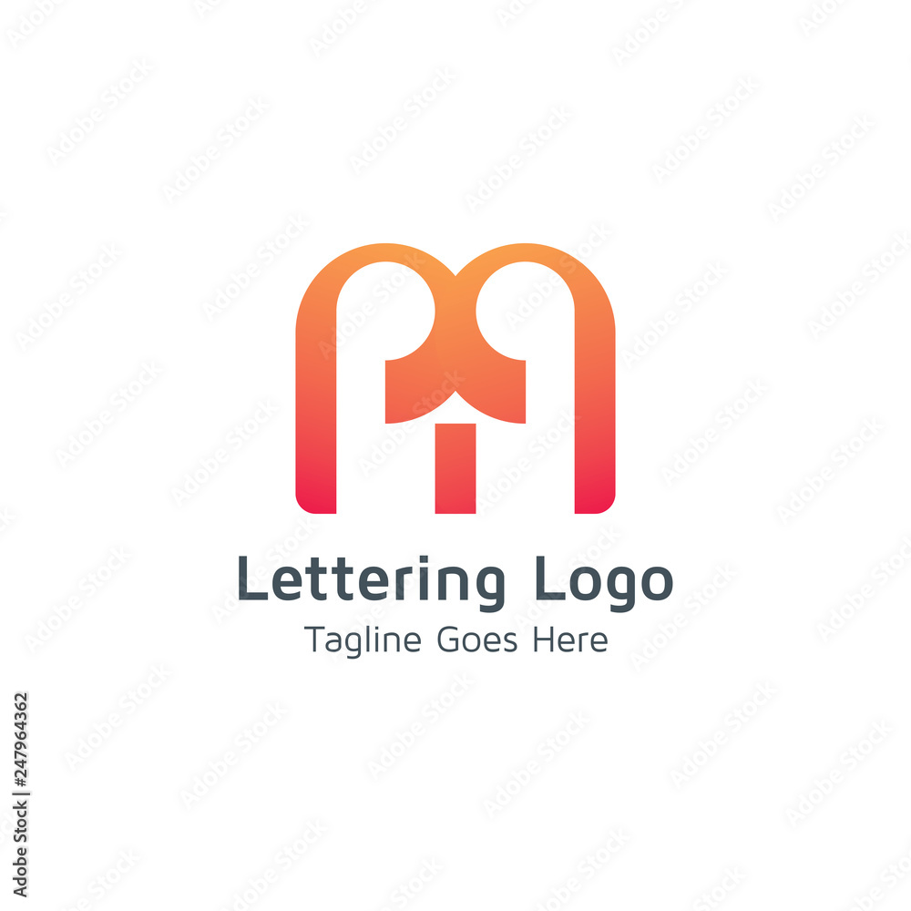 Lettering M Vector Lettering M Vector