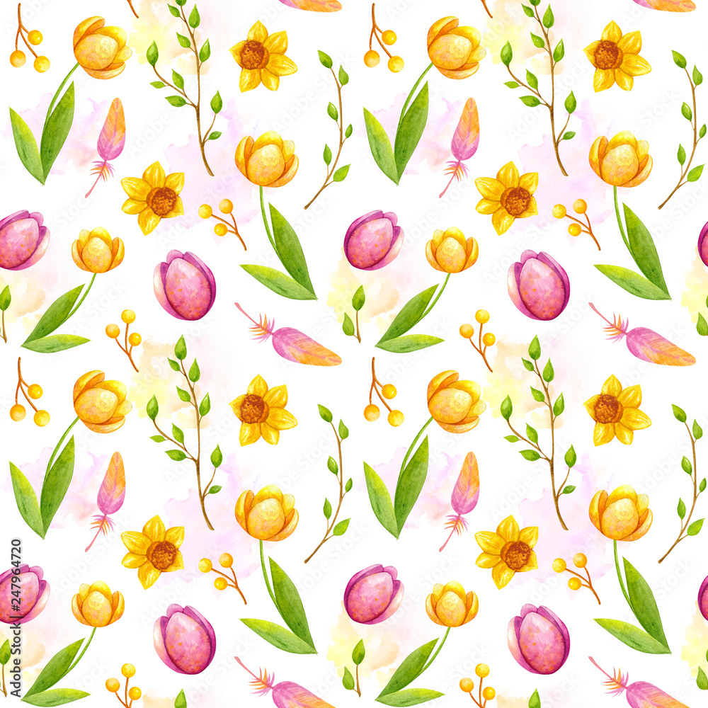 watercolor easter pattern watercolor easter pattern