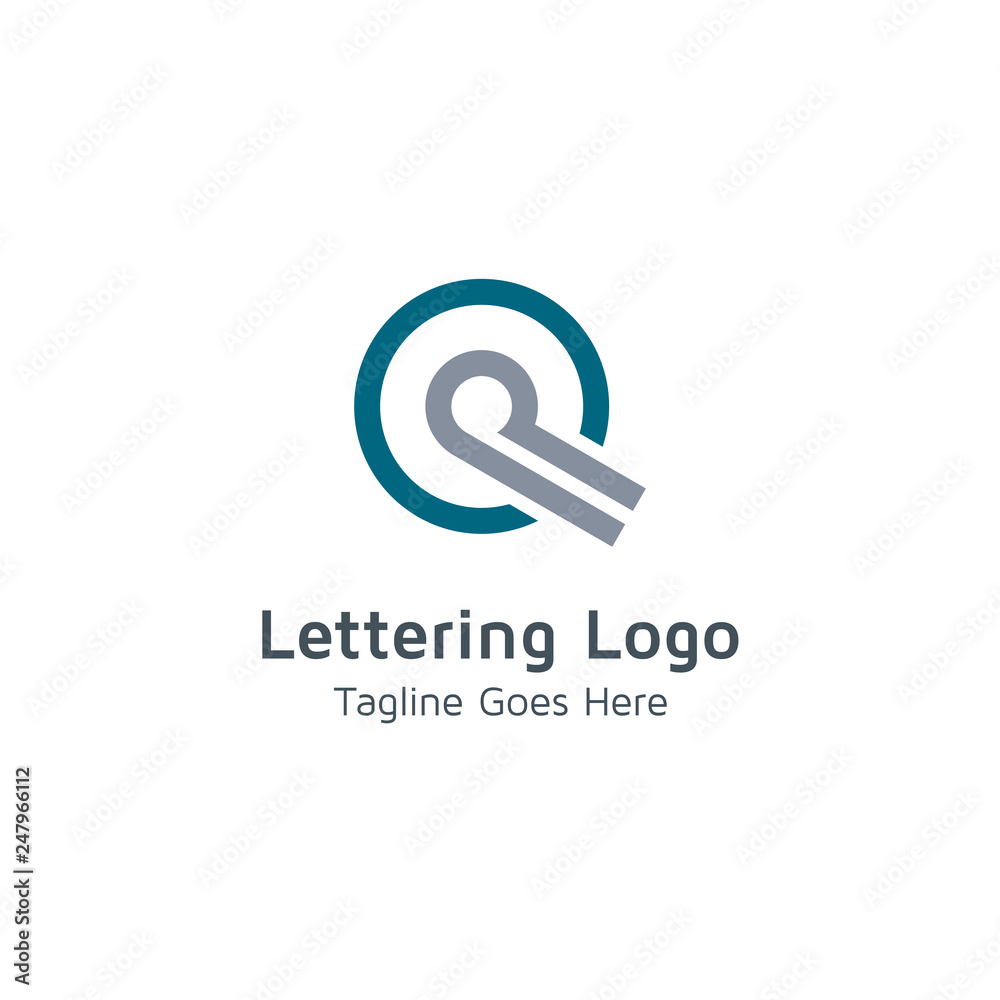 Lettering Q vector Lettering Q vector